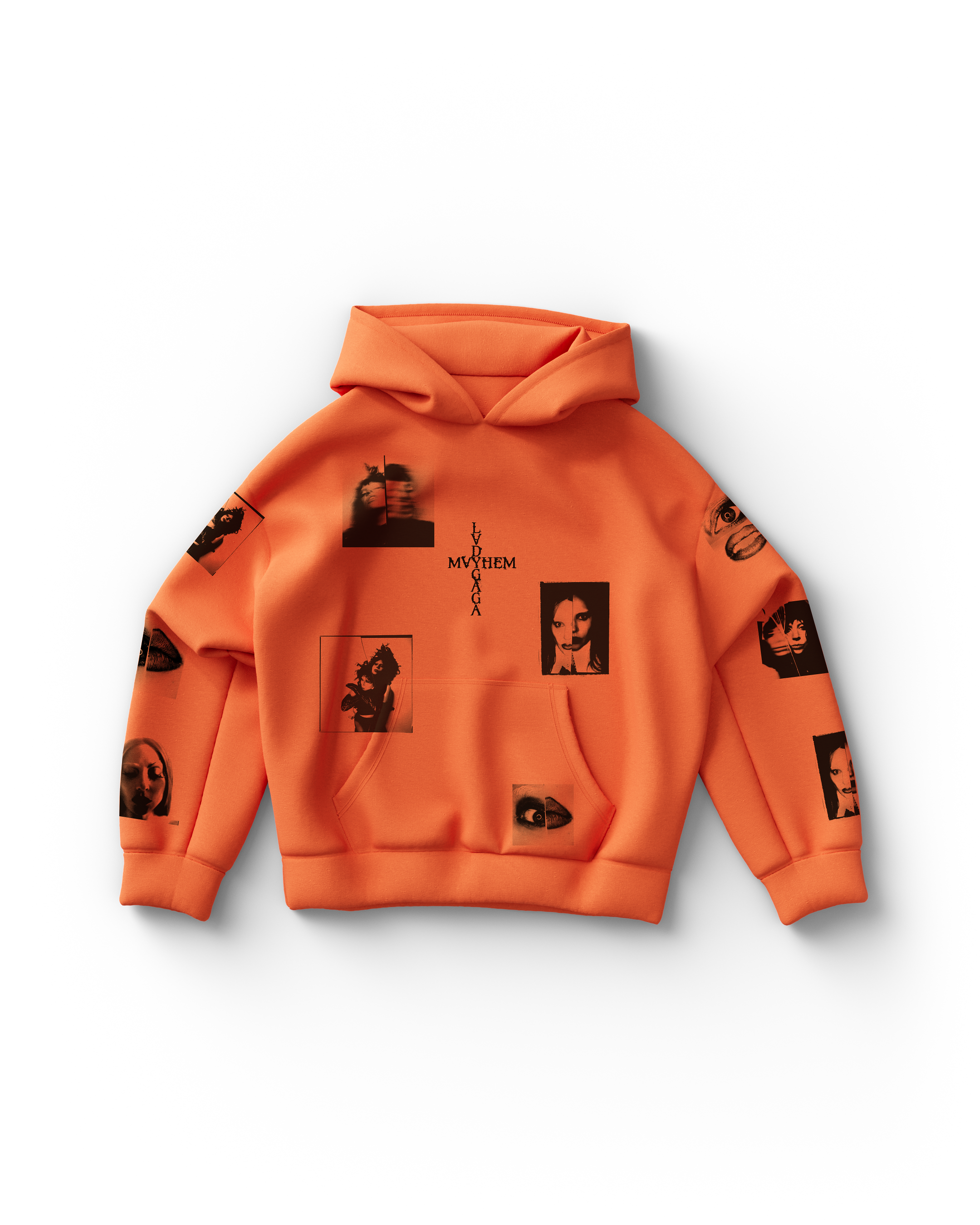 Scattered Image Hoodie - Lady Gaga Scattered Image Hoodie - Lady Gaga