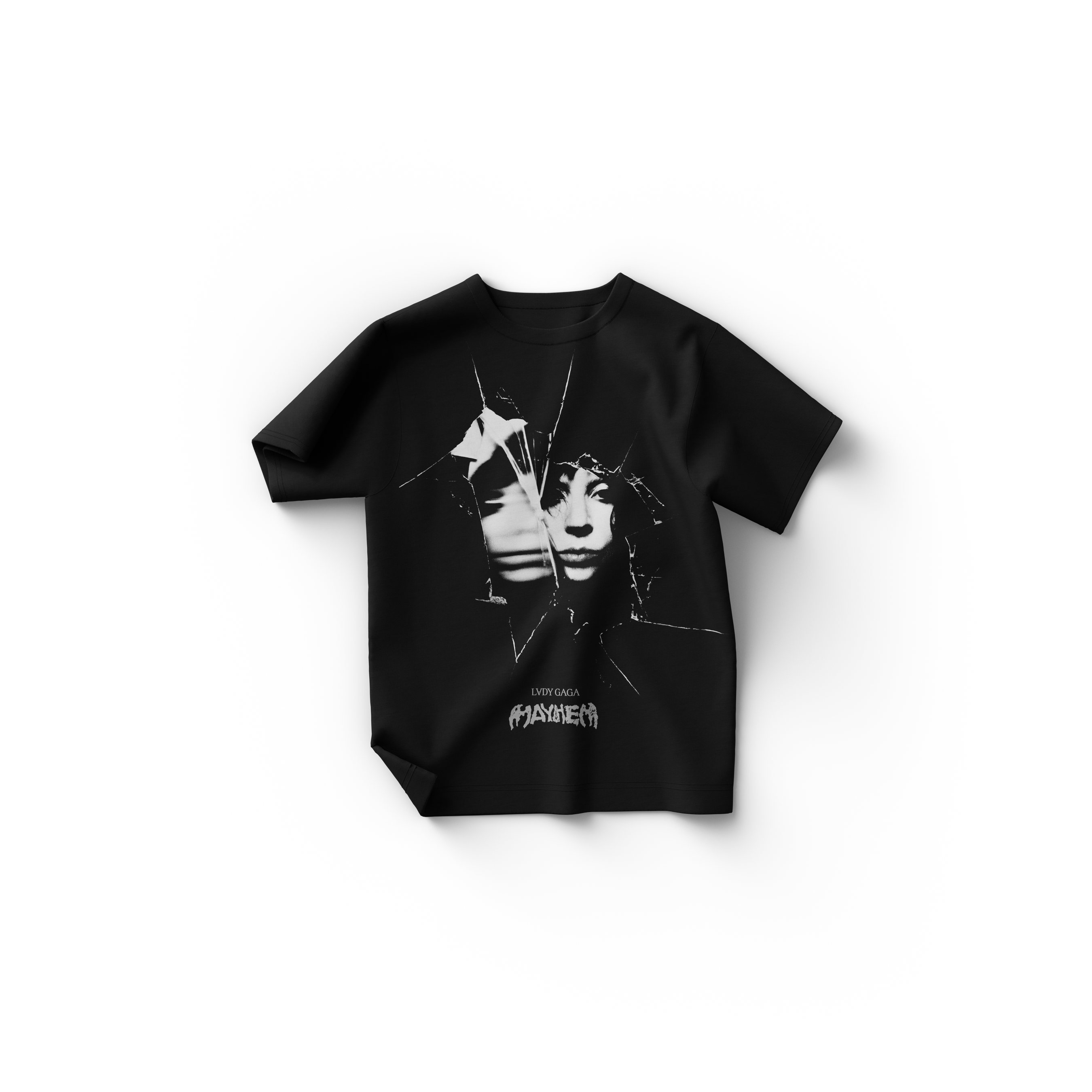 Shattered Photo T-Shirt - Lady Gaga Shattered Photo T-Shirt - Lady Gaga