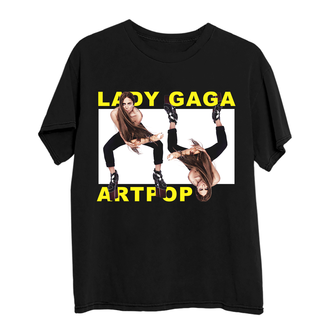 Lady Gaga Artpop Legs Black  T-Shirt 337361