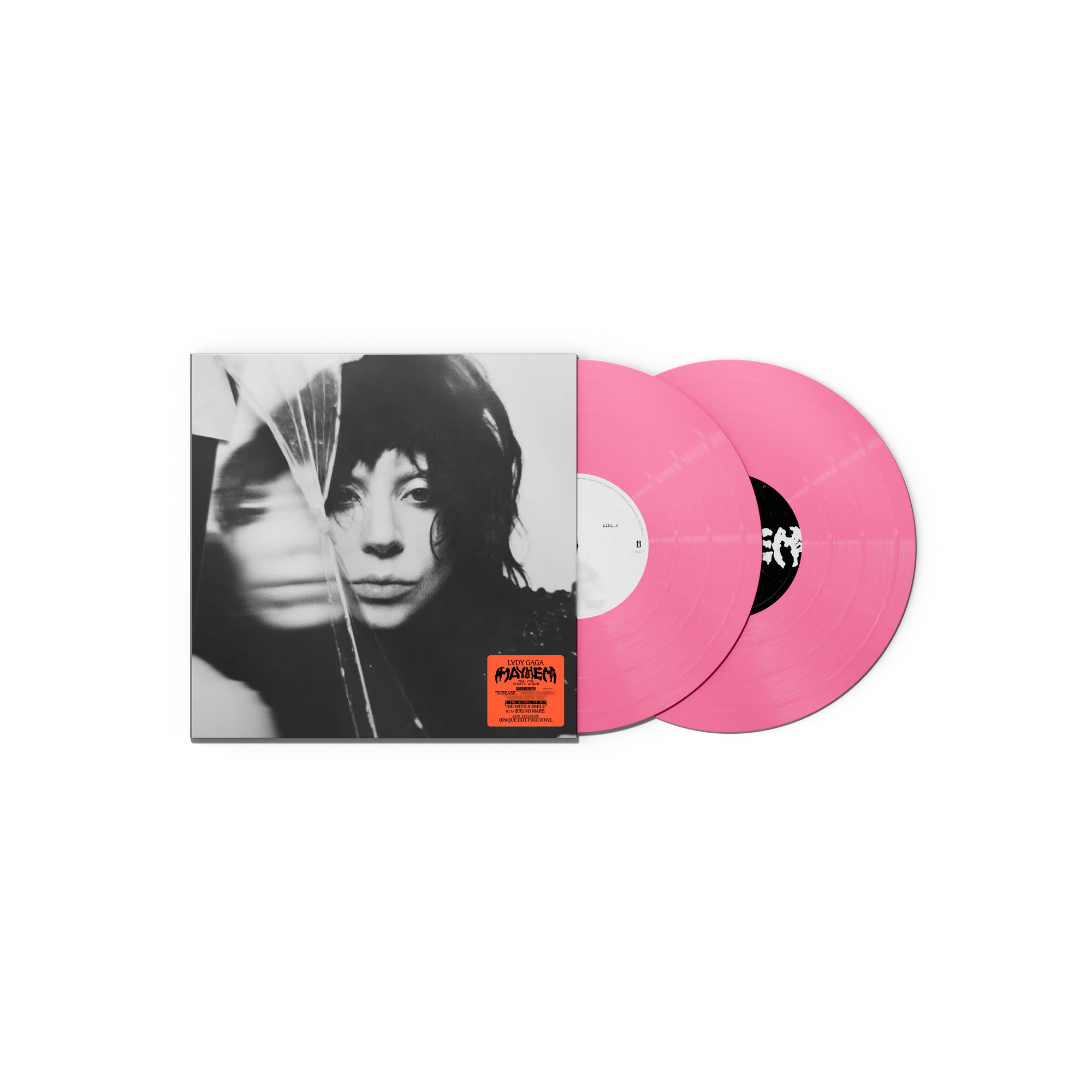 Lady Gaga MAYHEM 052 Pink Vinyl with Poster Store Exclusive 140g Opaque Hot Pink Vinyl 399562