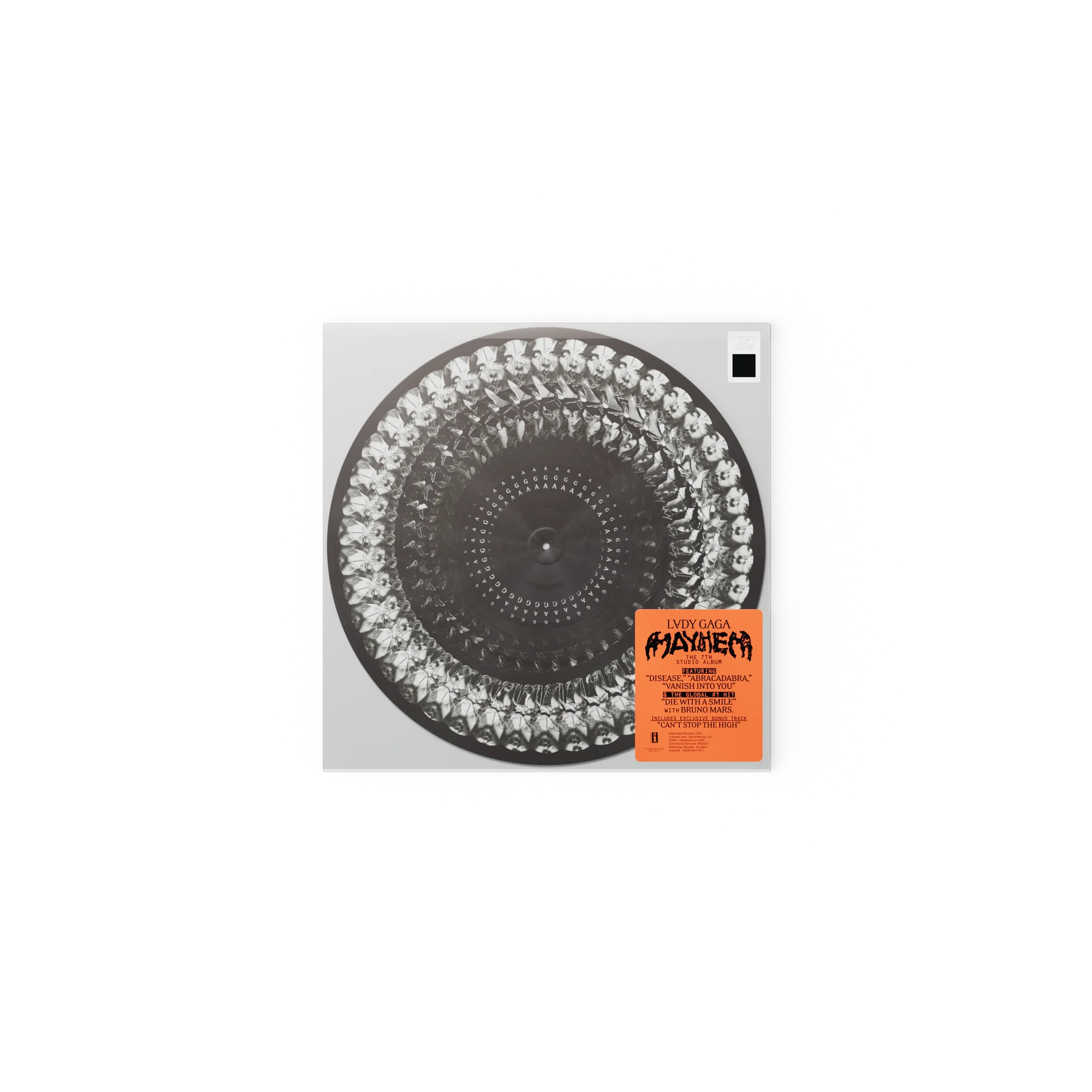 Lady Gaga MAYHEM 188 Store Exclusive Zoetrope Vinyl 188 Store Exclusive Zoetrope Vinyl 400762