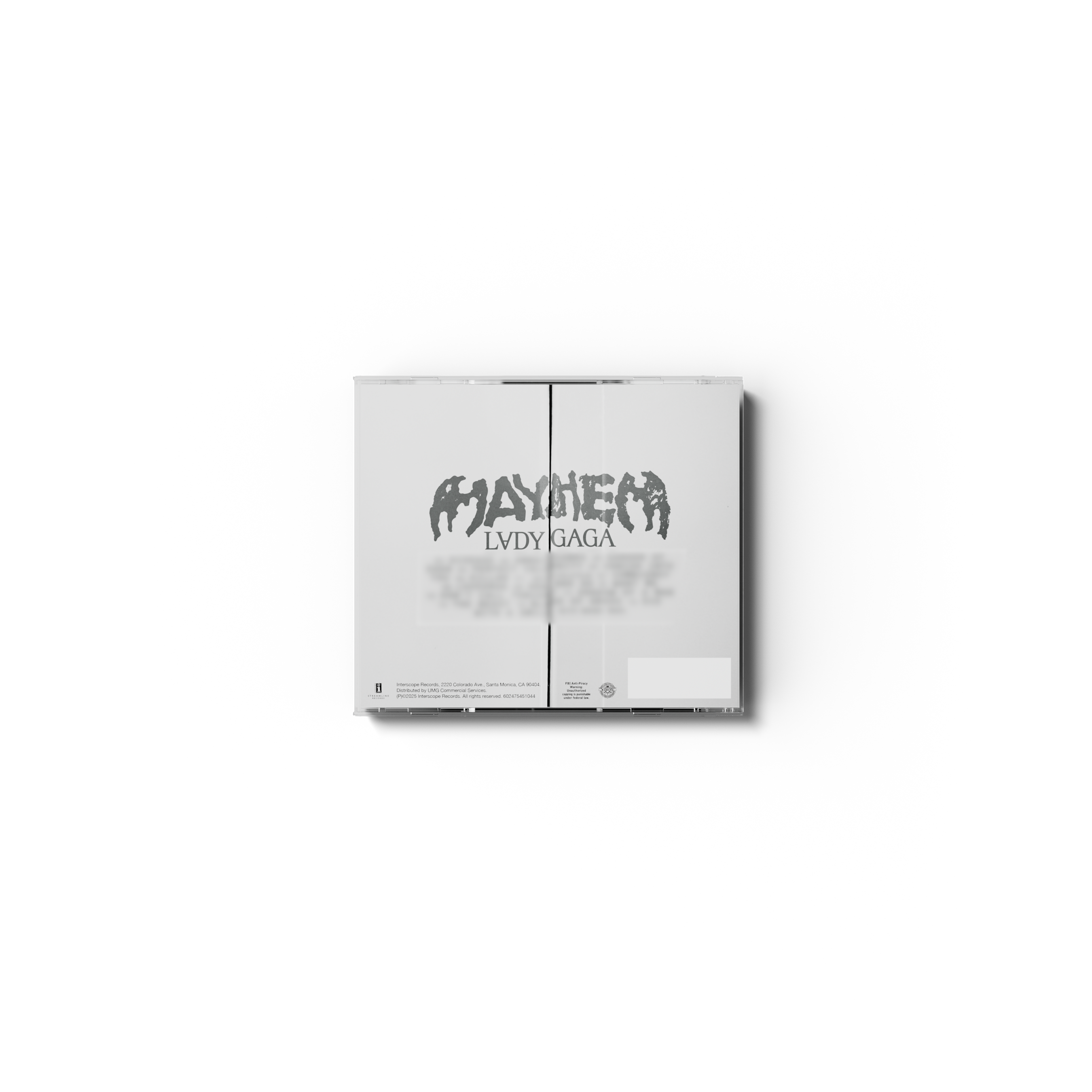 Lady Gaga MAYHEM Standard CD Standard CD 395028