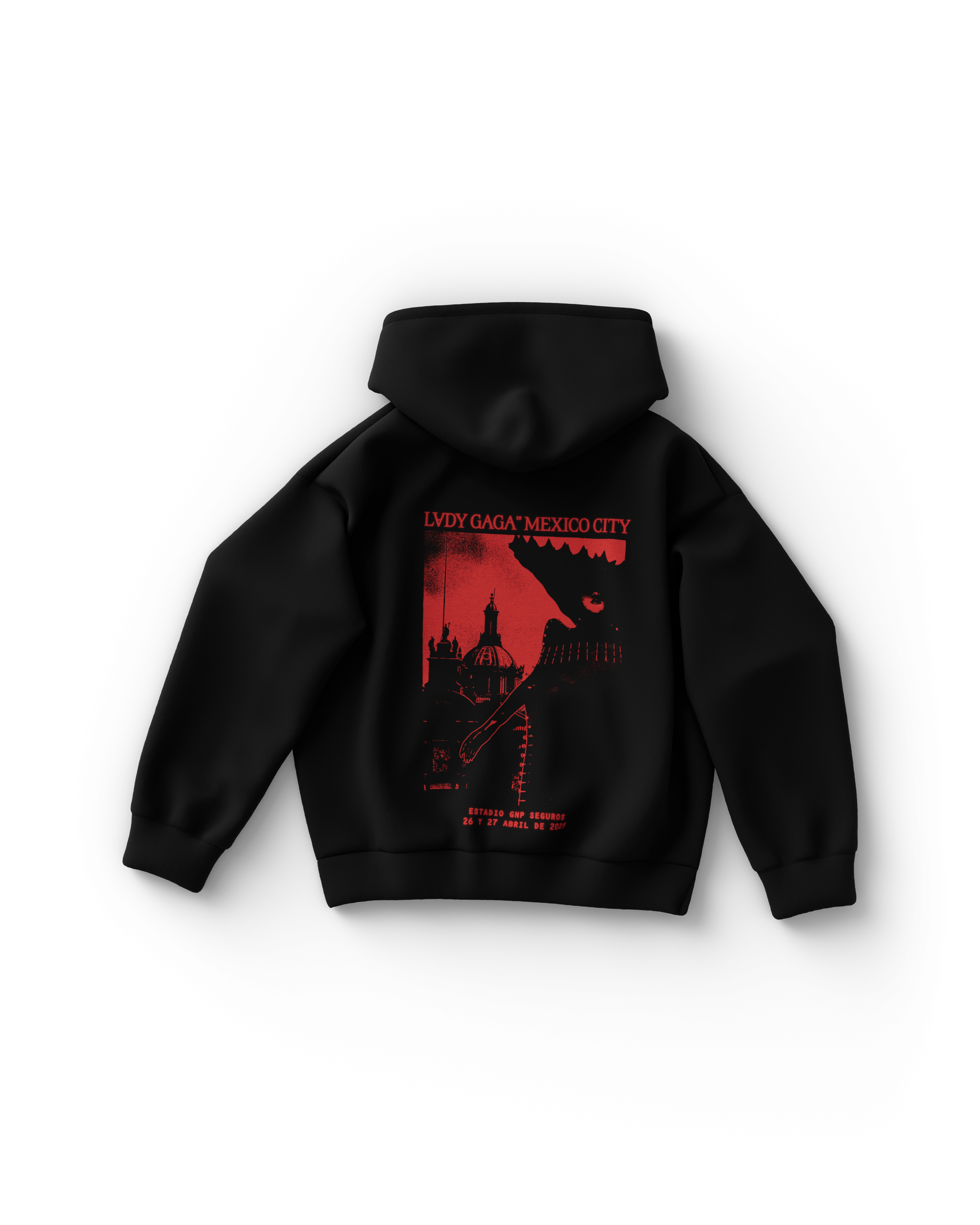Lady Gaga Black CDMX Hoodie Kapuzenpullover 407533