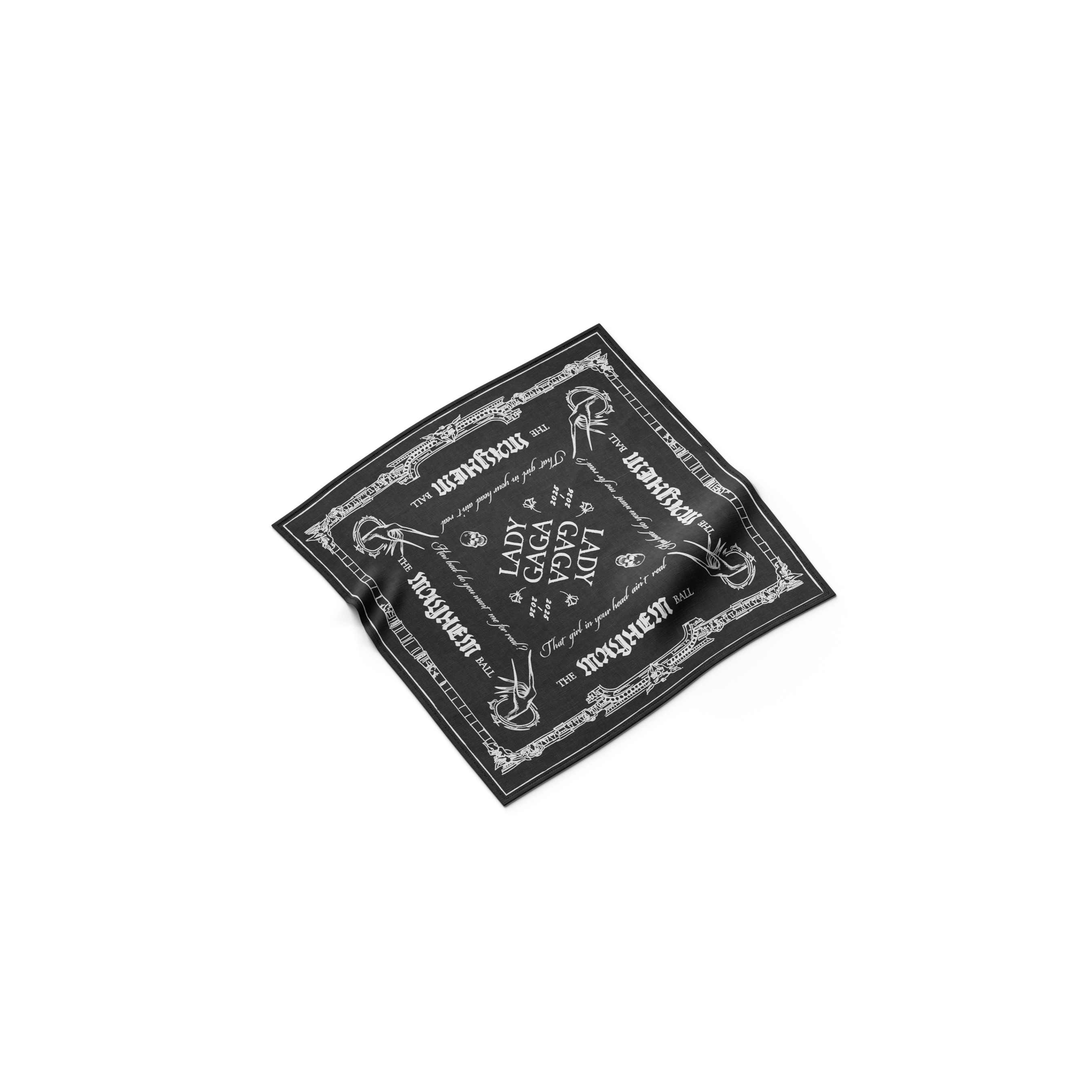 Lady Gaga Black MAYHEM Bandana Bandana 415000