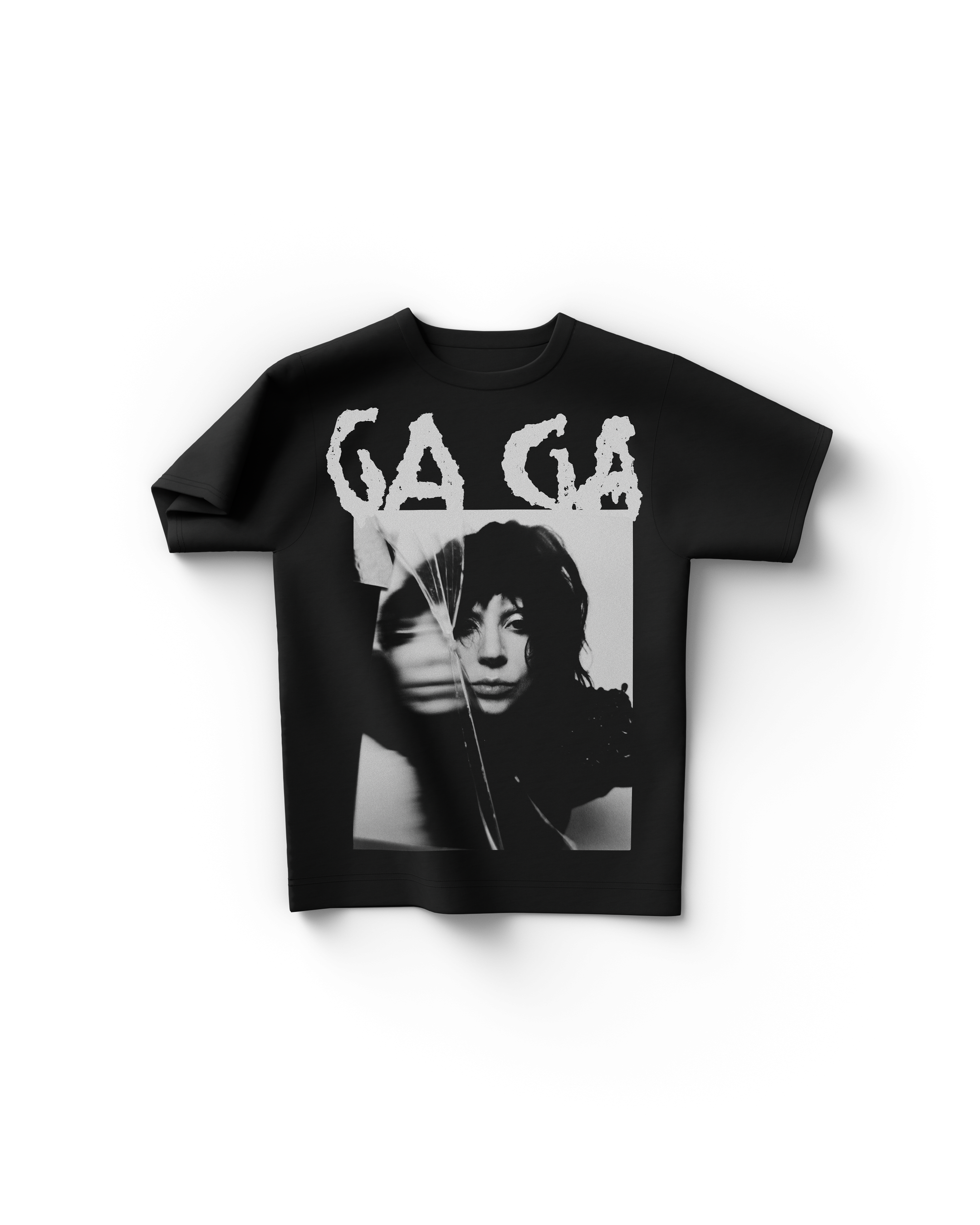 かわいい！ Contrast Cover T-Shirt - Lady Gaga ミュージシャン