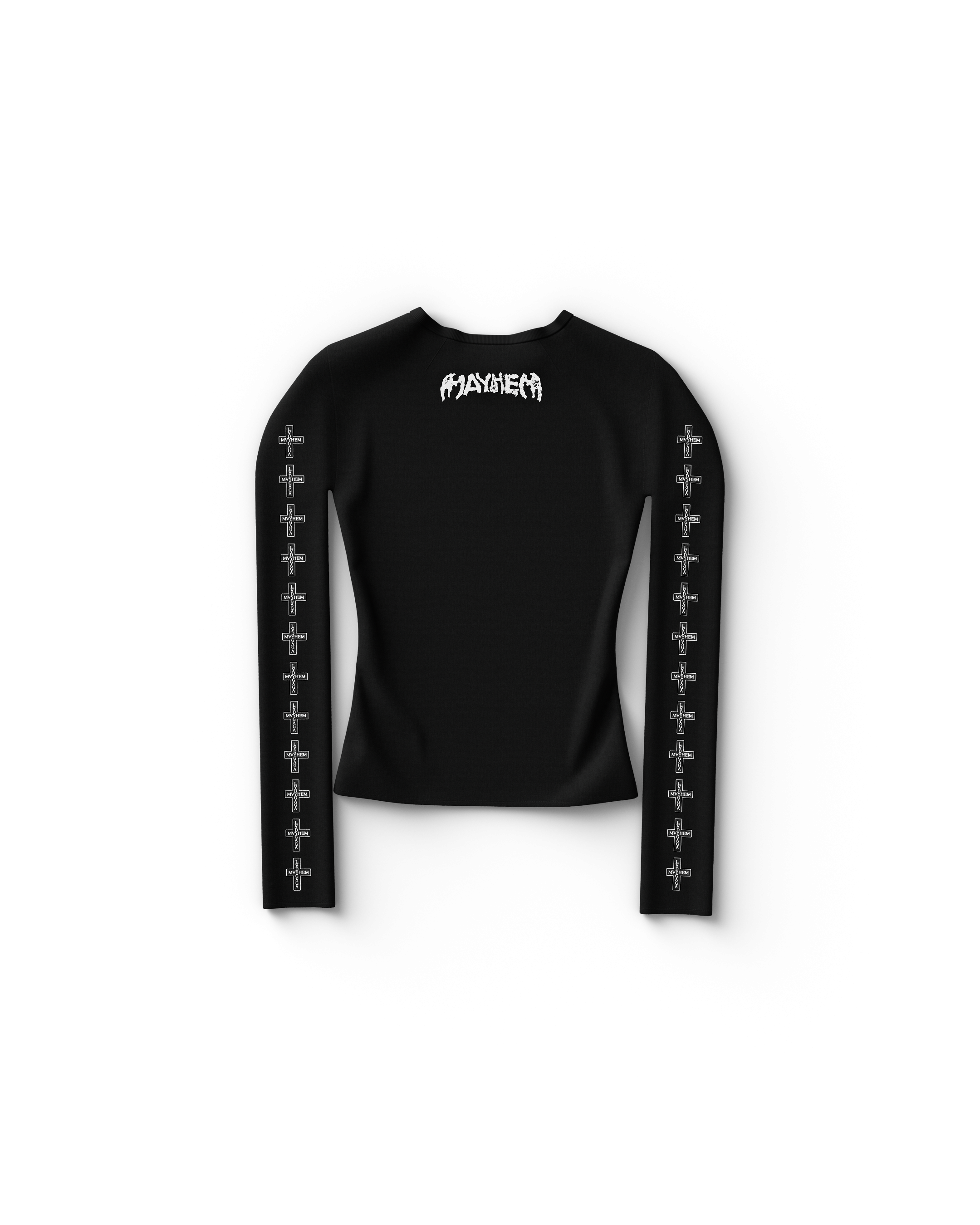 Lady Gaga Cross Sleeve Fitted Longsleeve T-Shirt Longsleeve T-Shirt 406995