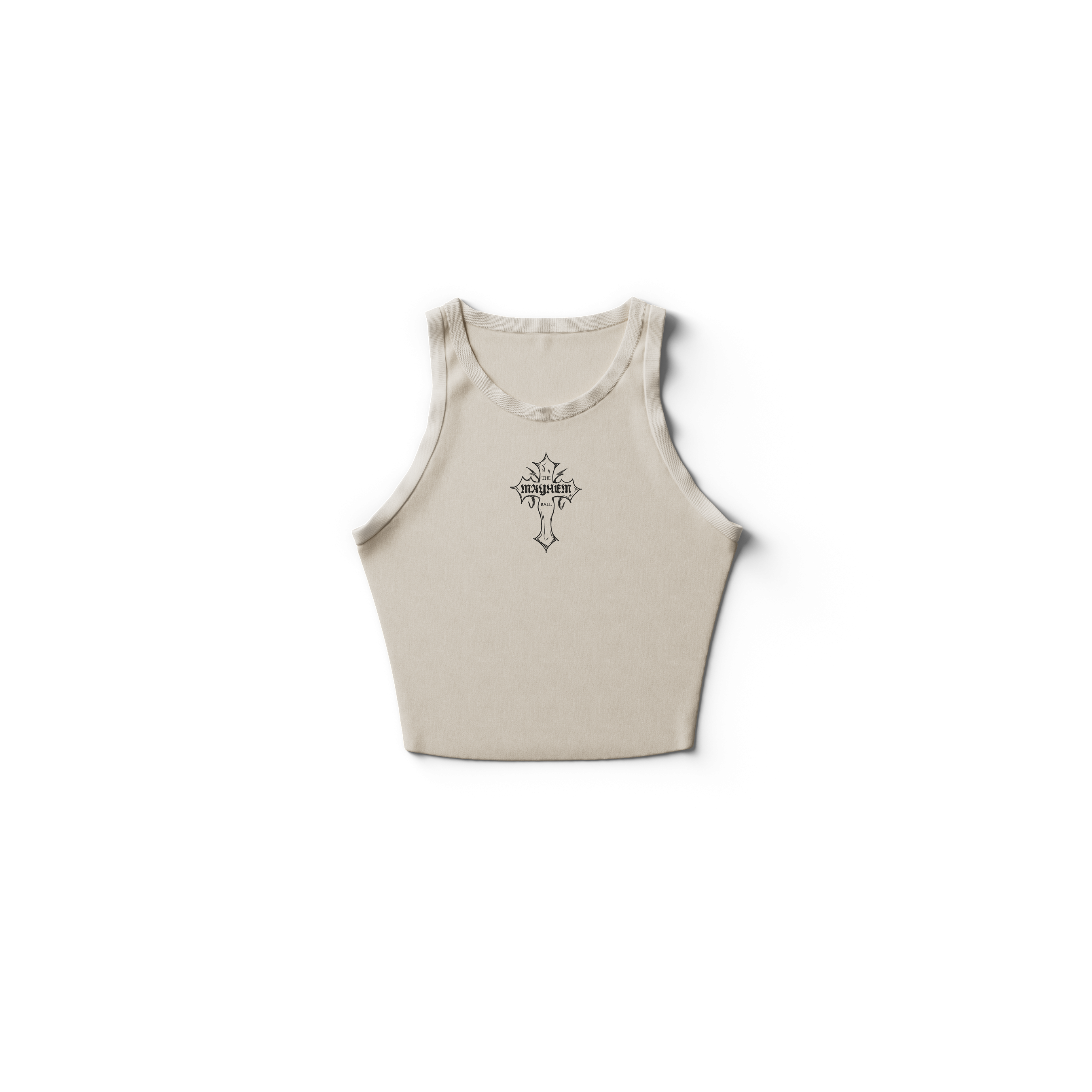 【Homme girls】LOGO CROPPED TANK 新品 MAYHEM Cross Cropped Tank - Lady Gaga