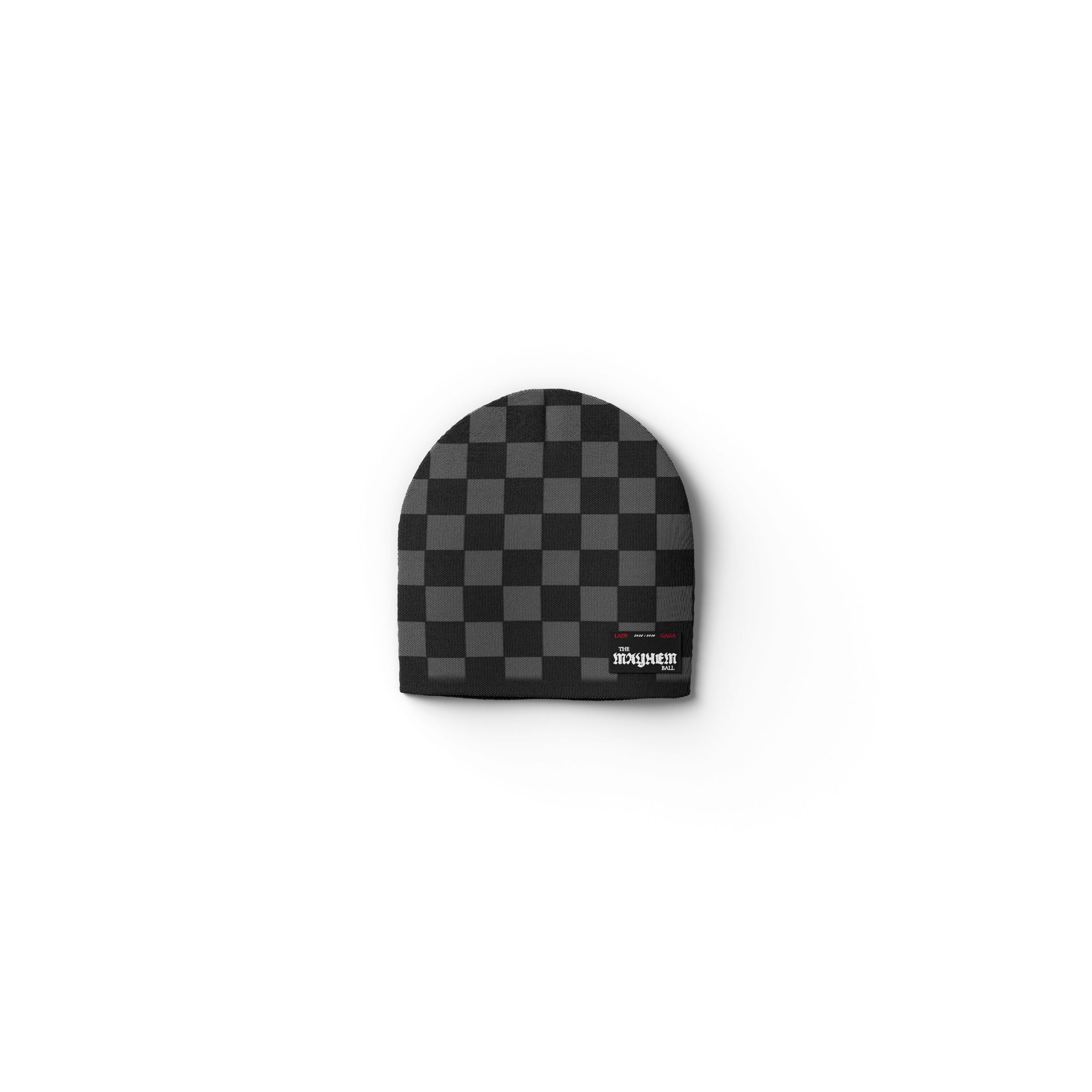 Off With Her Head Gray + Black Beanie - Lady Gaga