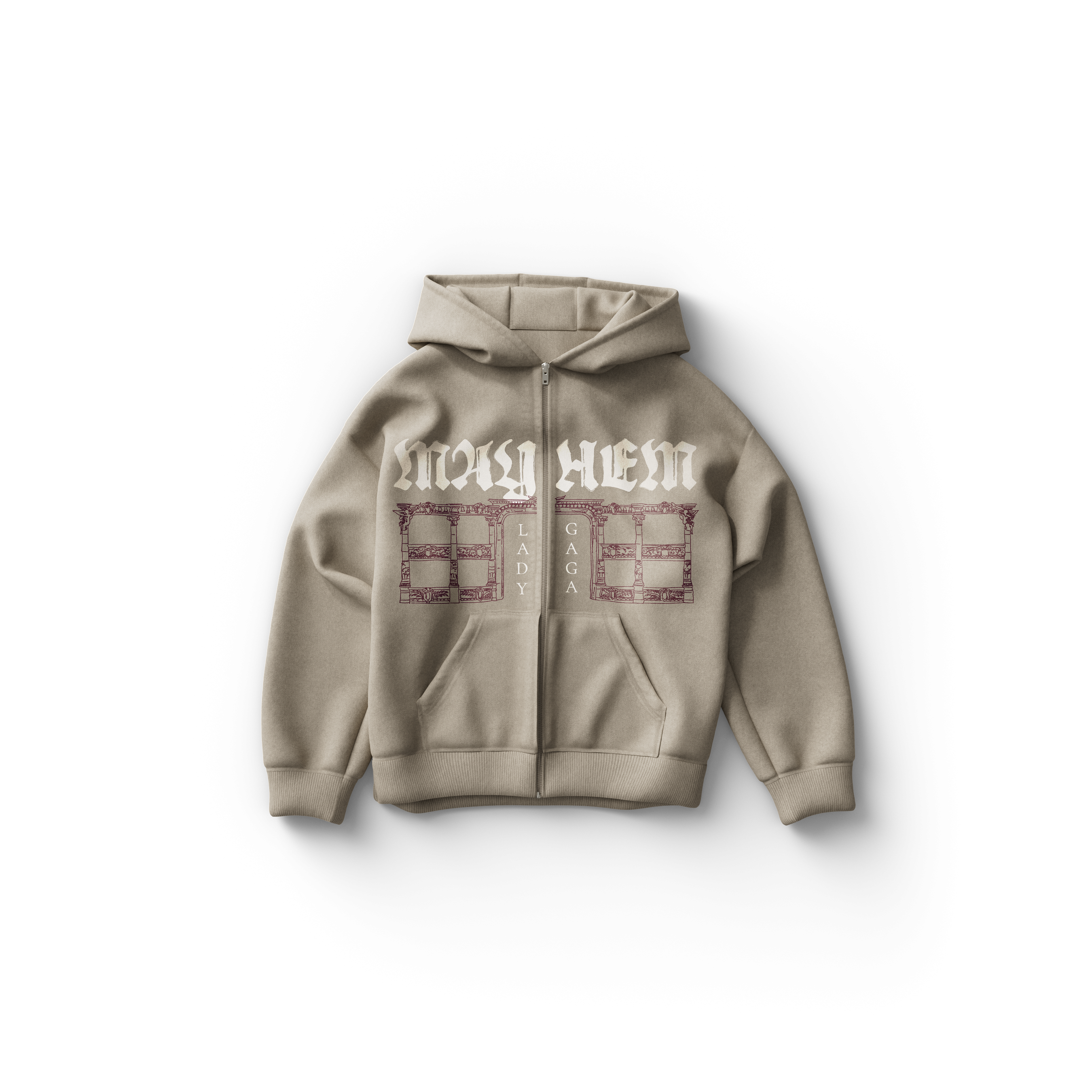 Lady Gaga Opera Haus Zipped Hoodie Kapuzenjacke 415046