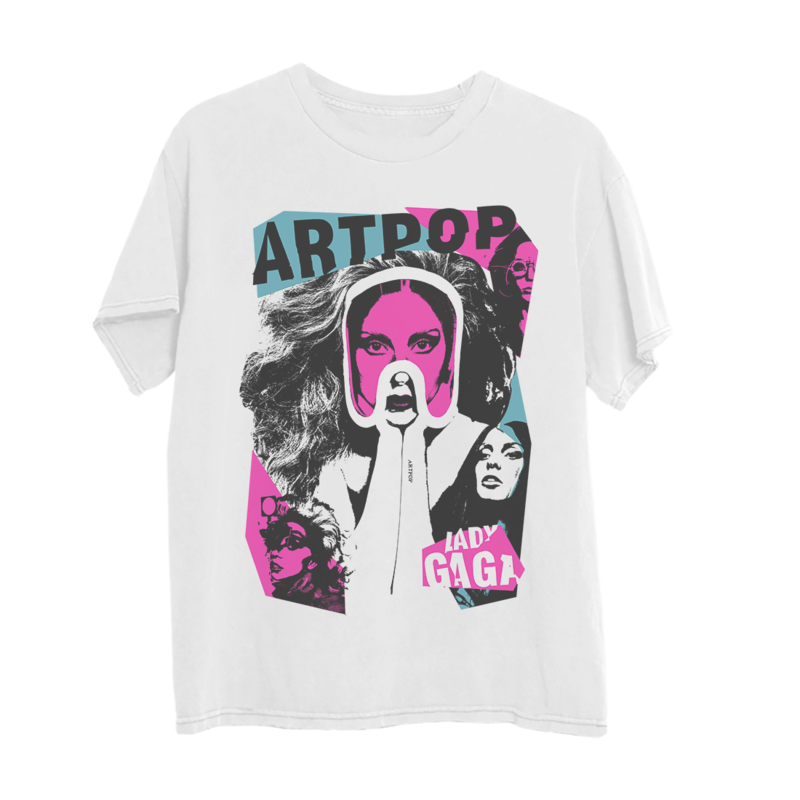Artpop Collage White by Lady GaGa - T-Shirt - shop now at Lady Gaga store