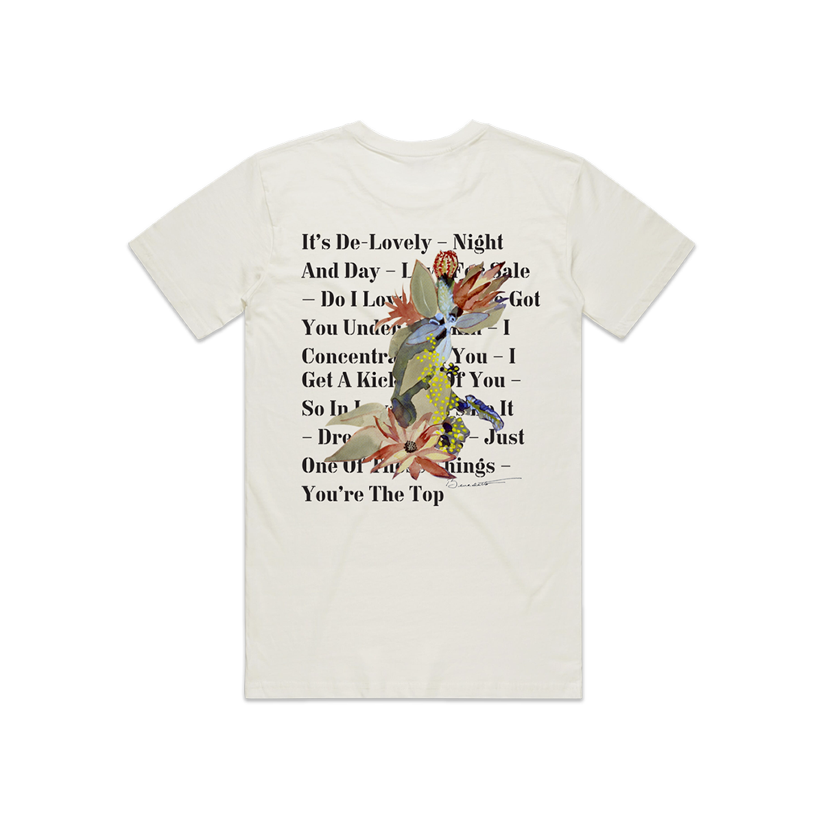 Tony Bennett & Lady Gaga LOVE FOR SALE TRACKLIST T-Shirt 191459