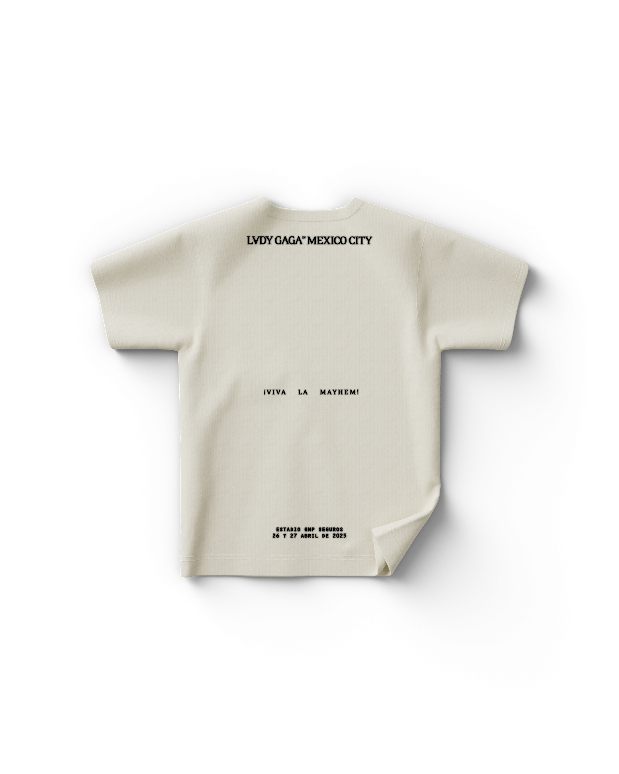 Lady Gaga White CDMX T-Shirt T-Shirts 407519